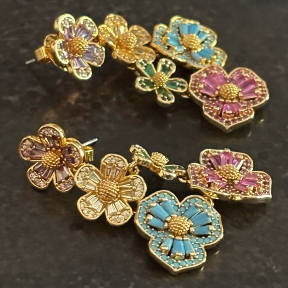 KATE SPADE ♠️ NEW YORK FLURETTE STATEMENT EARRINGS - Picture 4 of 9